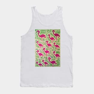 Tropical Flamingos Tank Top